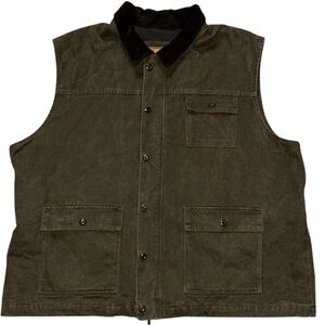 The Vermont Country Store Original Vermont Cotton Twill Barn Coat Vest Size 3X